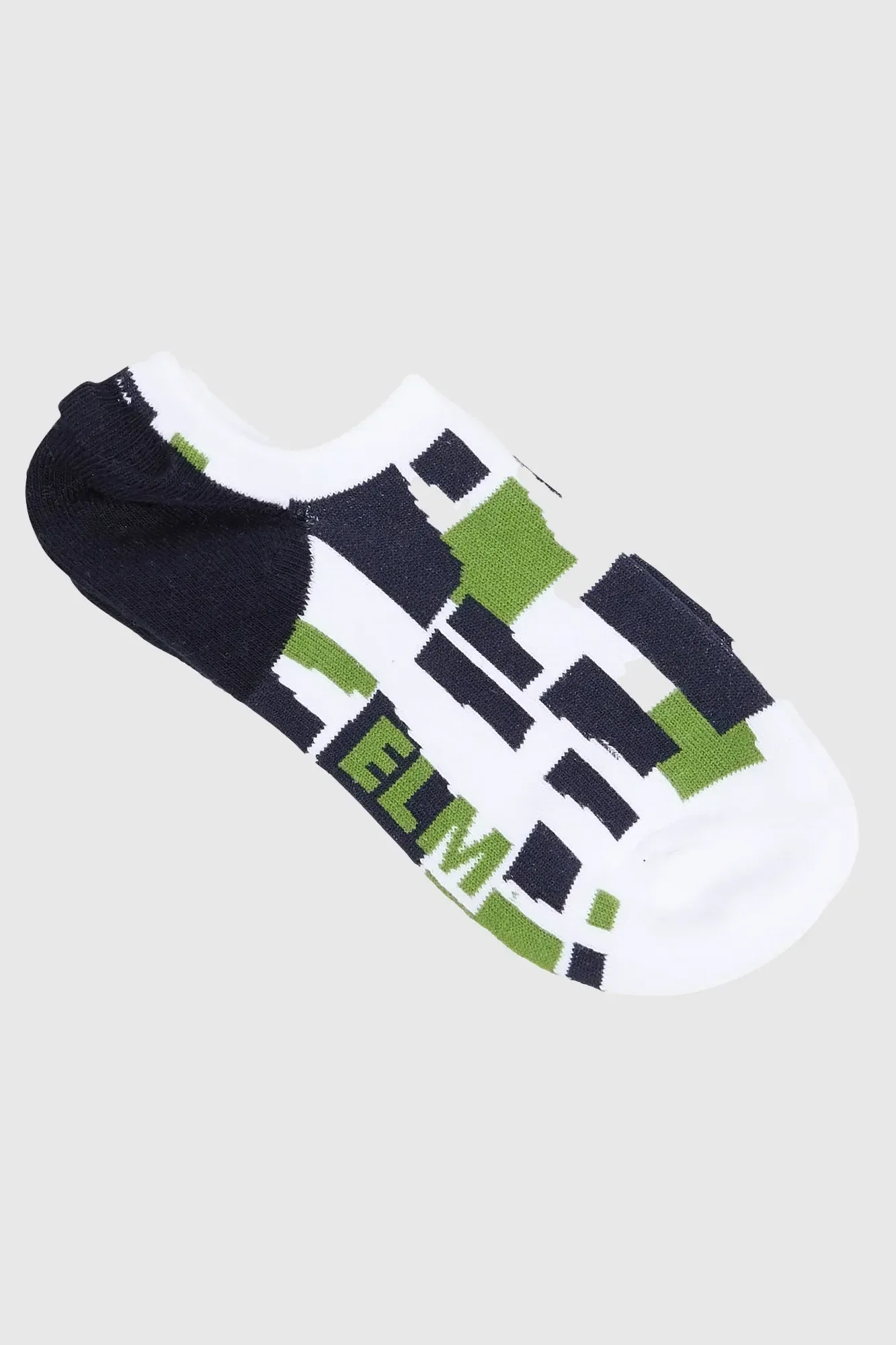 2 Pack No Show Socks in Valley Geo Print & White