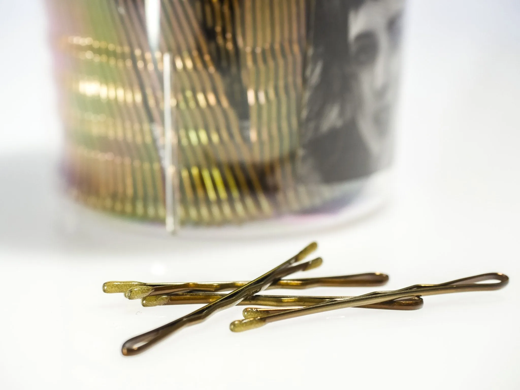 555 Mini Bobby Pins 1.5" Bronze