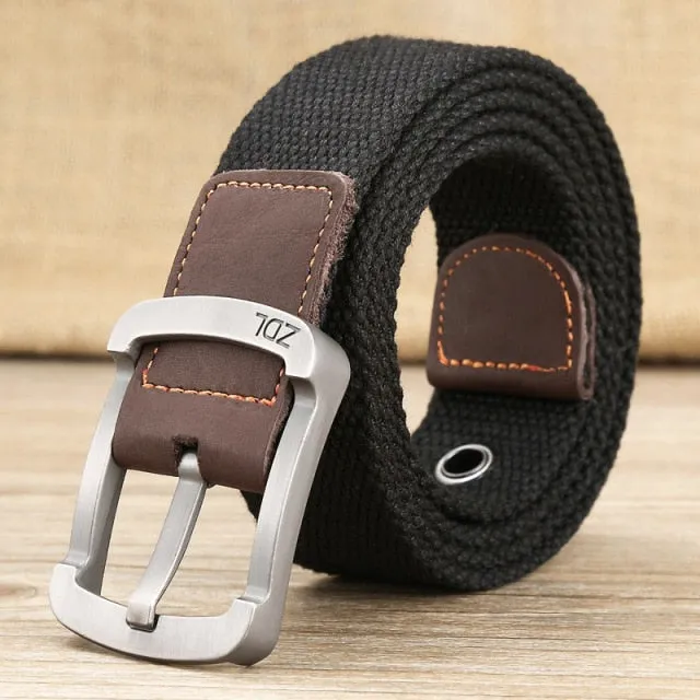 Aidase Canvas Belt Outdoor Tactical Belt Unisex High Quality Canvas Belts for Jeans Male Luxury Casual Straps Ceintures