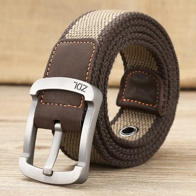 Aidase Canvas Belt Outdoor Tactical Belt Unisex High Quality Canvas Belts for Jeans Male Luxury Casual Straps Ceintures