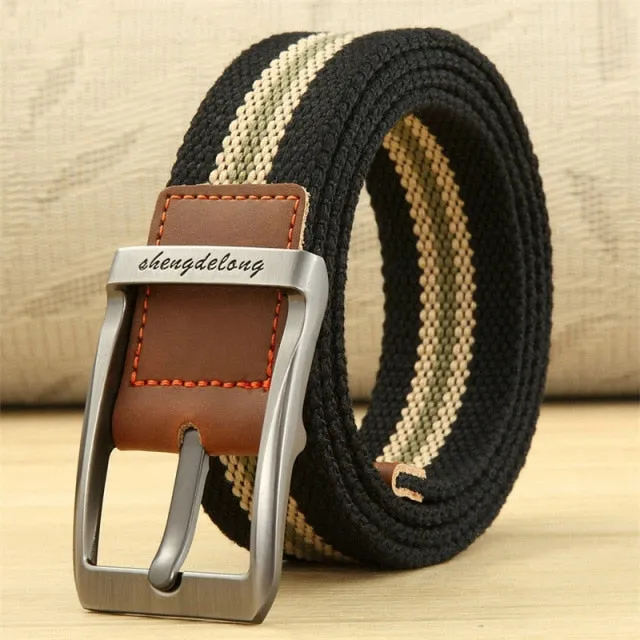 Aidase Canvas Belt Outdoor Tactical Belt Unisex High Quality Canvas Belts for Jeans Male Luxury Casual Straps Ceintures