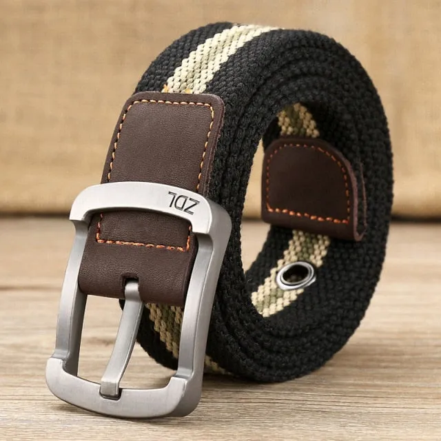 Aidase Canvas Belt Outdoor Tactical Belt Unisex High Quality Canvas Belts for Jeans Male Luxury Casual Straps Ceintures