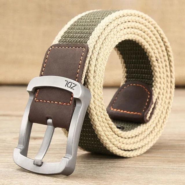 Aidase Canvas Belt Outdoor Tactical Belt Unisex High Quality Canvas Belts for Jeans Male Luxury Casual Straps Ceintures