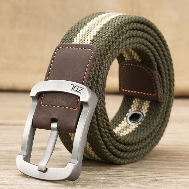 Aidase Canvas Belt Outdoor Tactical Belt Unisex High Quality Canvas Belts for Jeans Male Luxury Casual Straps Ceintures