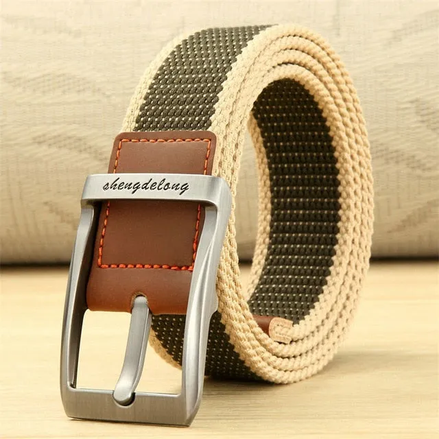 Aidase Canvas Belt Outdoor Tactical Belt Unisex High Quality Canvas Belts for Jeans Male Luxury Casual Straps Ceintures