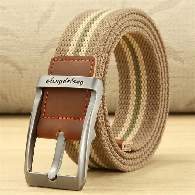 Aidase Canvas Belt Outdoor Tactical Belt Unisex High Quality Canvas Belts for Jeans Male Luxury Casual Straps Ceintures