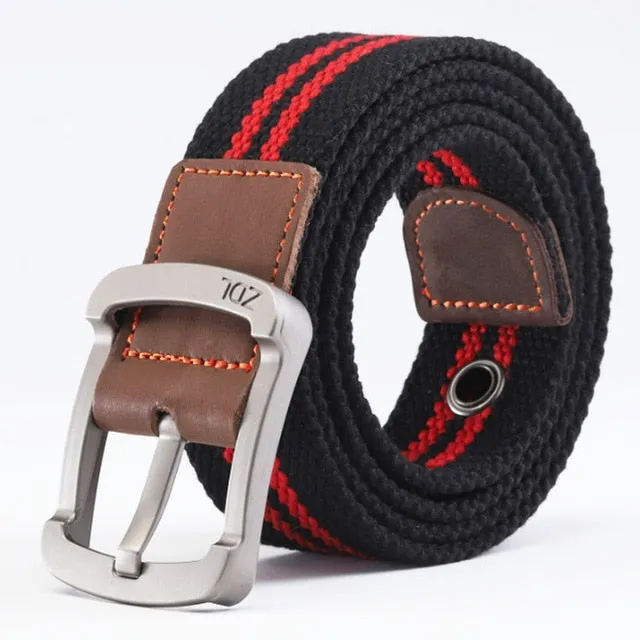 Aidase Canvas Belt Outdoor Tactical Belt Unisex High Quality Canvas Belts for Jeans Male Luxury Casual Straps Ceintures