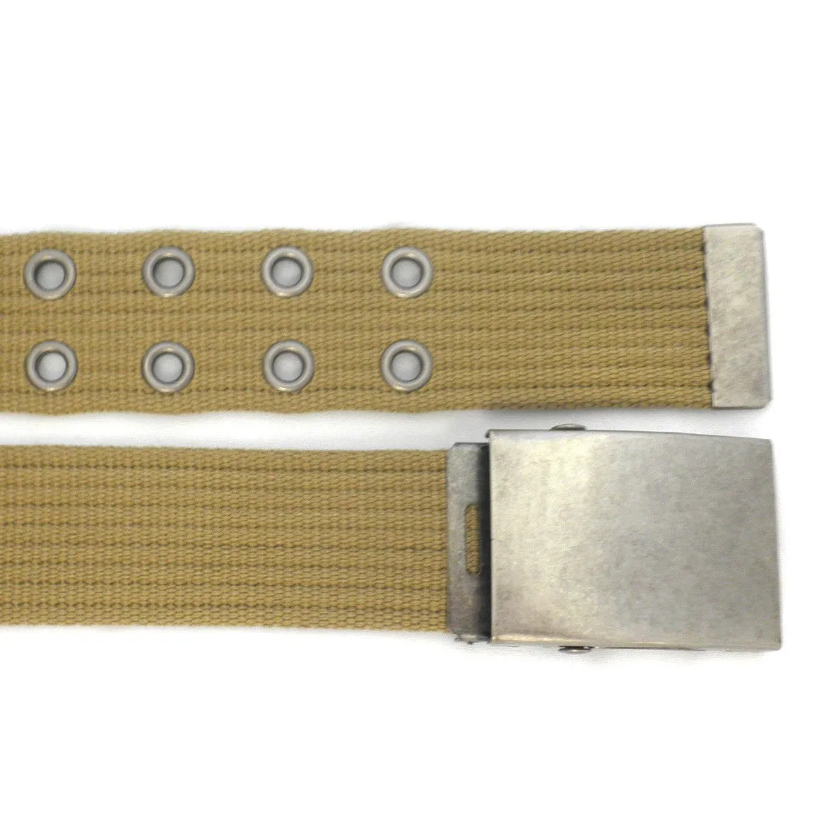 ALONSO - Light Brown Canvas Webbing Belt