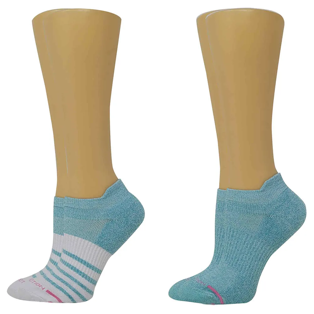 Ankle Compression Socks | Dr Motion Socks | Contrast Stripes (2 Pack)