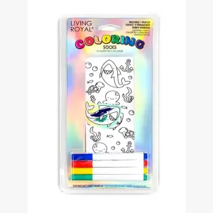 Ankle Socks - DIY Coloring Kit - Under the Sea