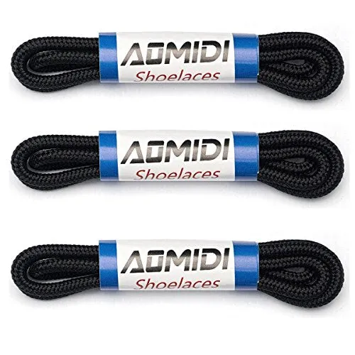 AOMIDI Shoelaces Round Athletic Shoes Lace (3 Pair) - for Shoe and Boot Laces Shoelaces Replacements (27" inches (69 cm), Brown)