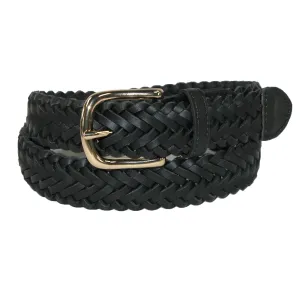 Aquarius Boys' Leather Braided Uniform Dress Belt (Pack of 2)