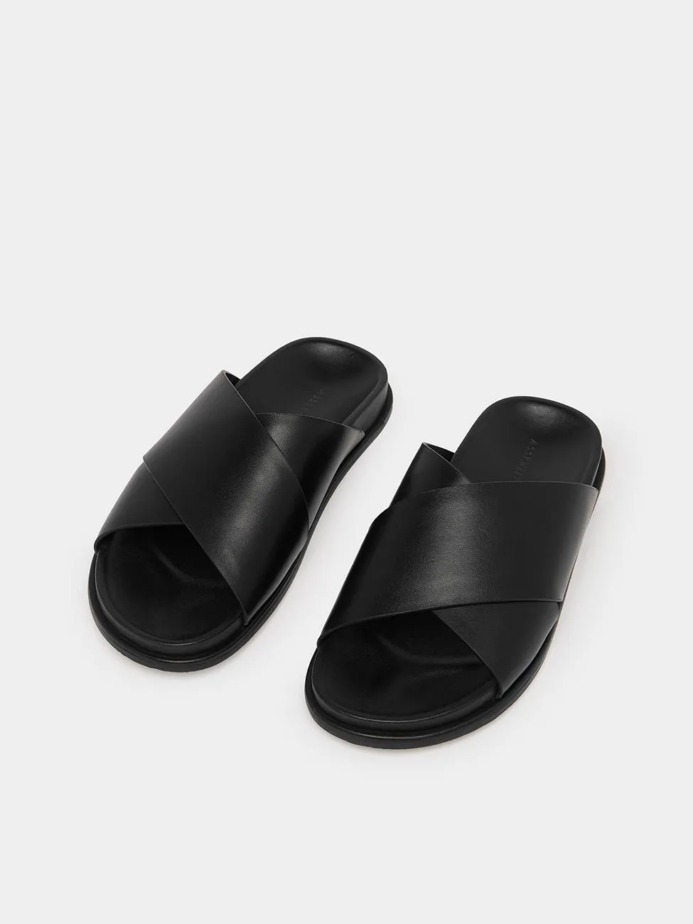 Assembly Label Crossover Slide in Black