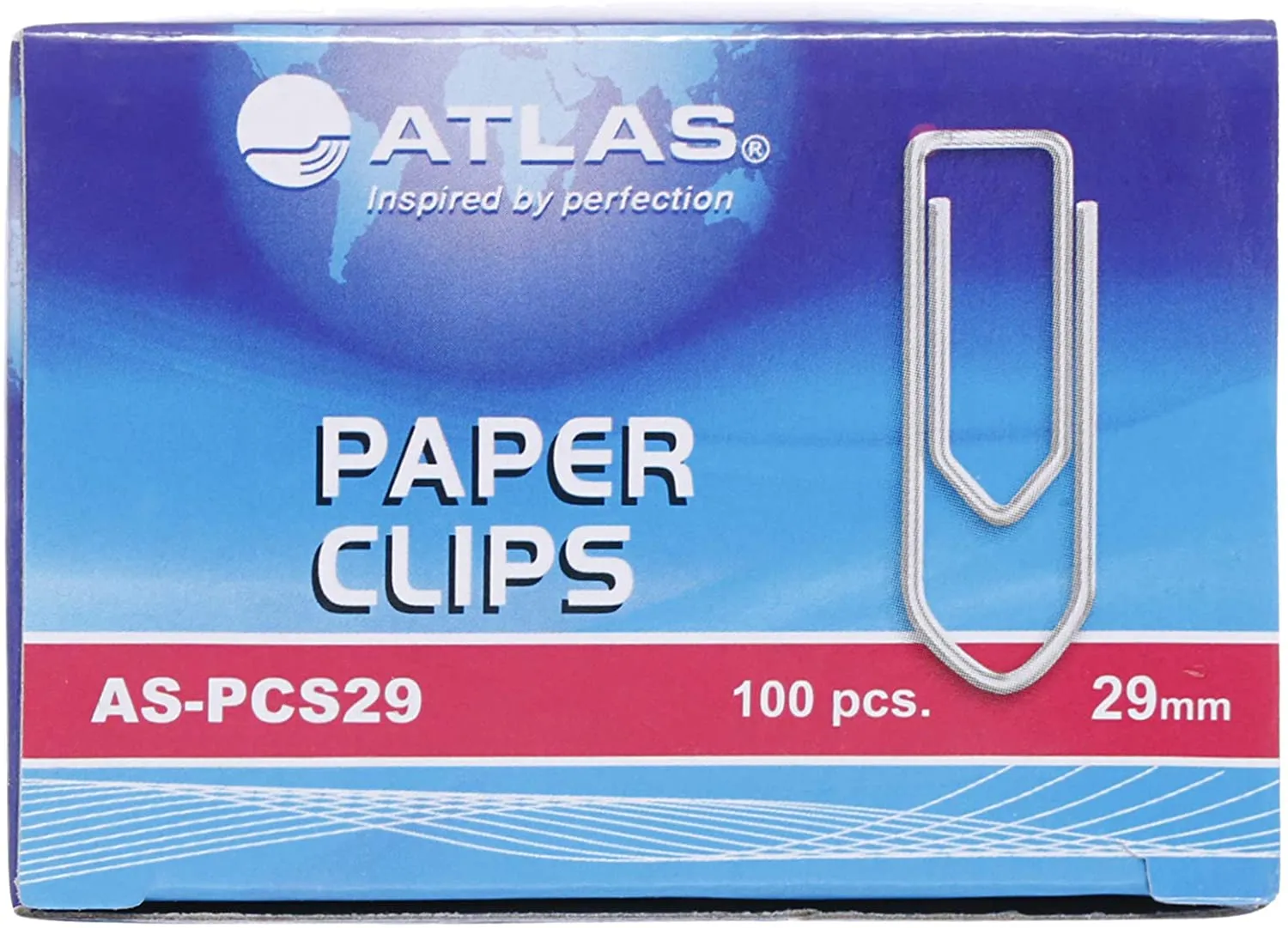 Atlas Paper Clip Ship Type 29mm Box of 10pcs