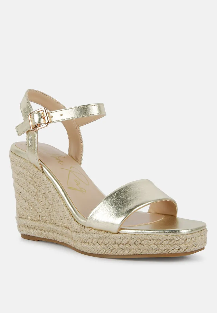 Augie Woven Wedge Sandals