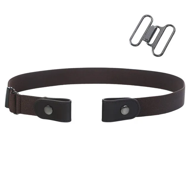 AWAYTR Unisex Buckle-Free Elastic Women Men No Buckle Adjustable Belt