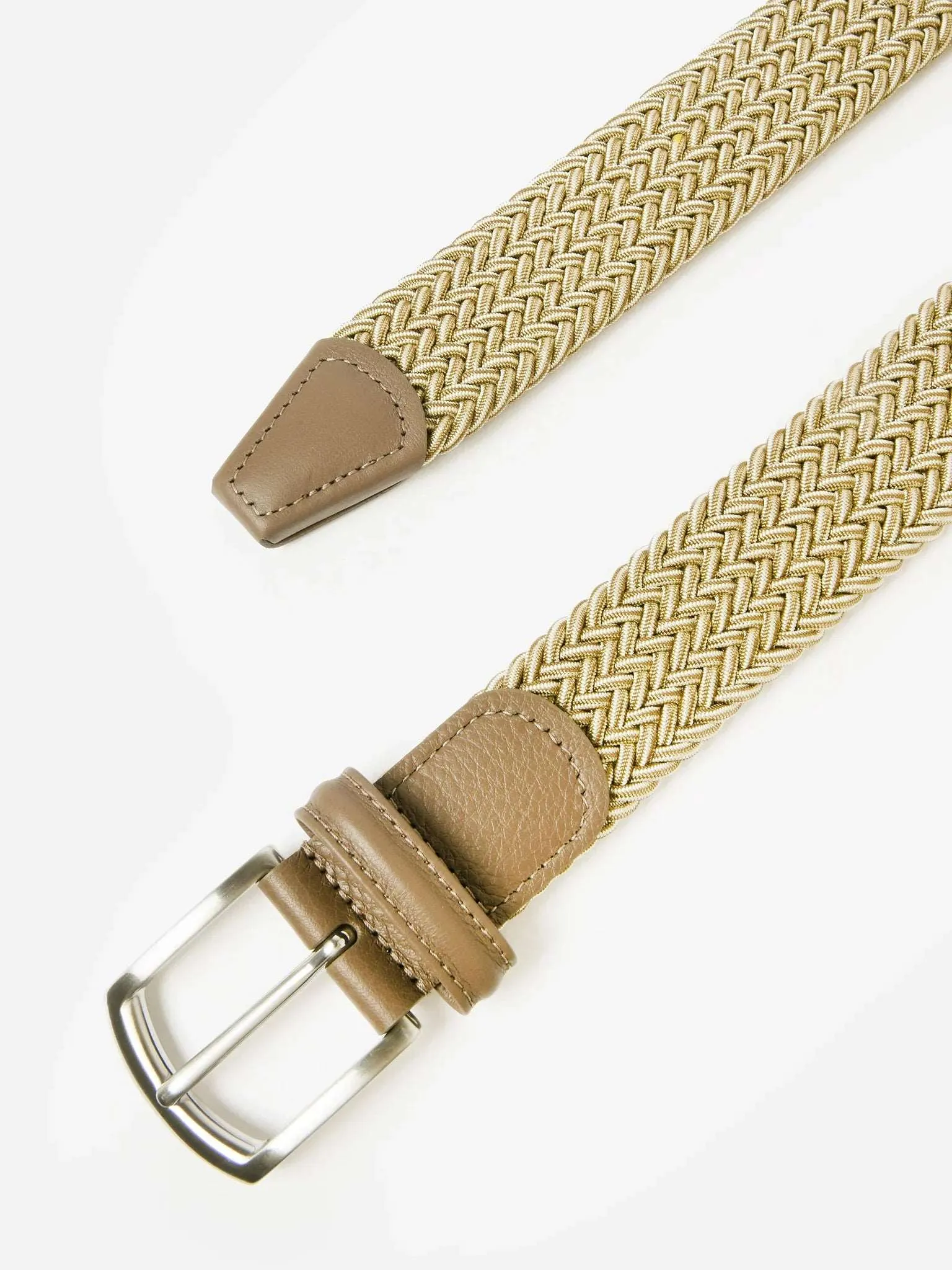 Beige Multicolour Woven Belt - Anderson's