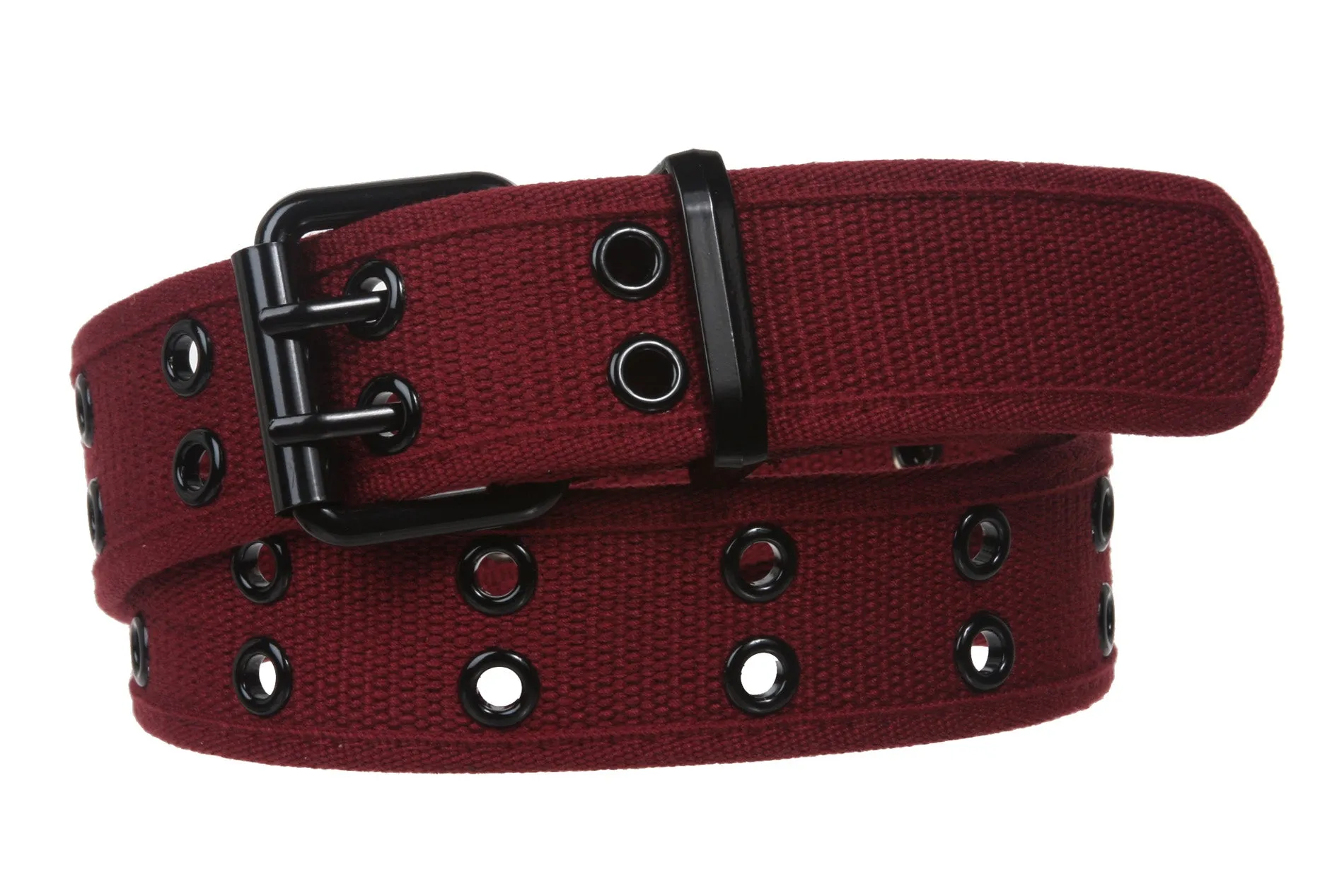 Big Tall Double Hole Grommets Canvas Web Belt Extra Large Plus Size