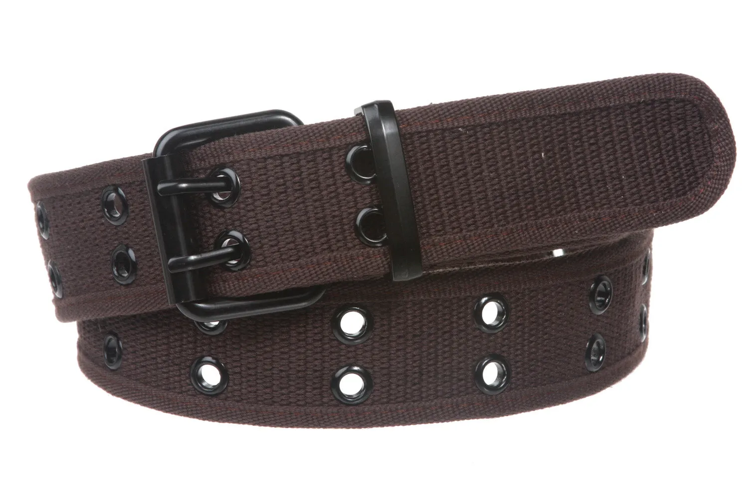 Big Tall Double Hole Grommets Canvas Web Belt Extra Large Plus Size