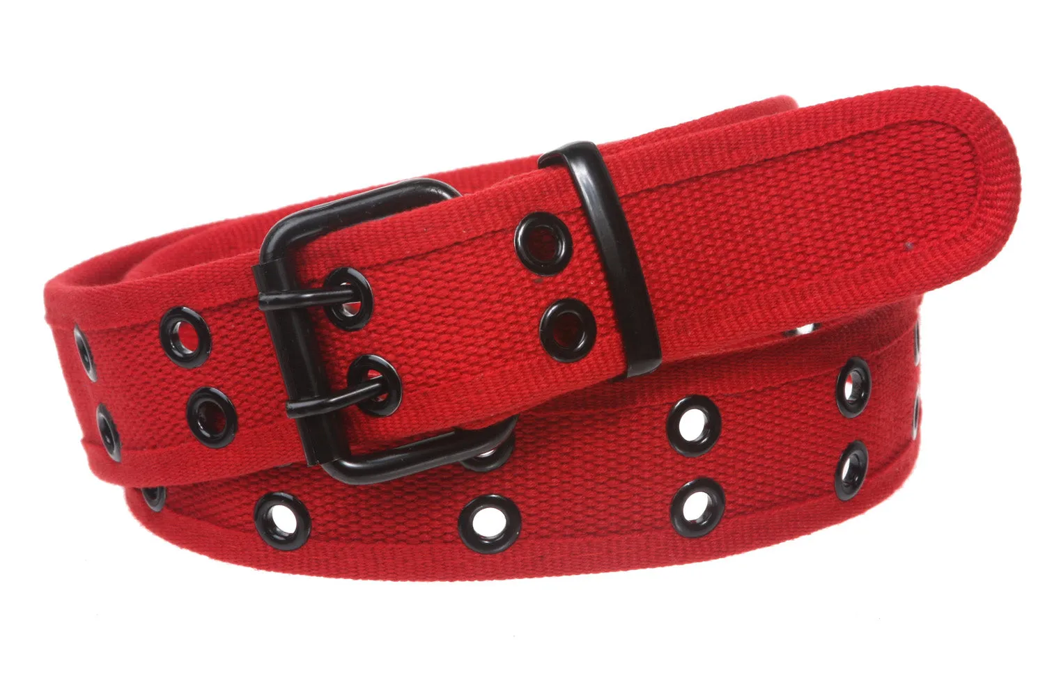 Big Tall Double Hole Grommets Canvas Web Belt Extra Large Plus Size