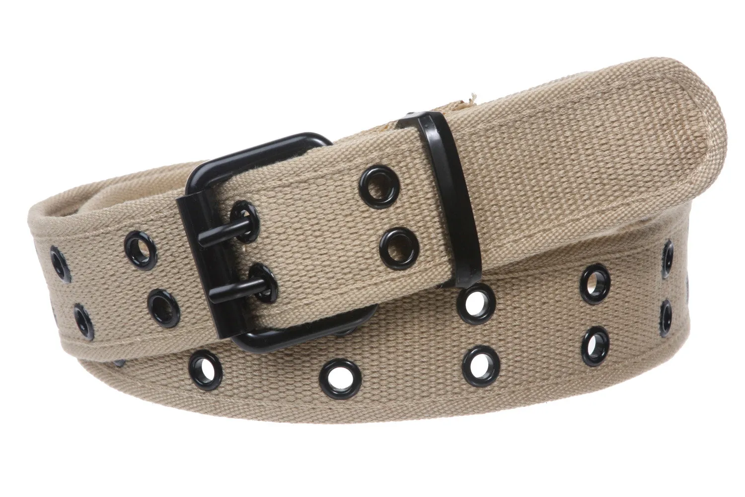 Big Tall Double Hole Grommets Canvas Web Belt Extra Large Plus Size