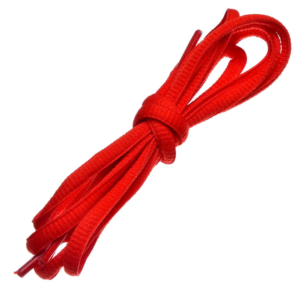 Birch's Oval Half Round 1/4" Shoe Laces - Red