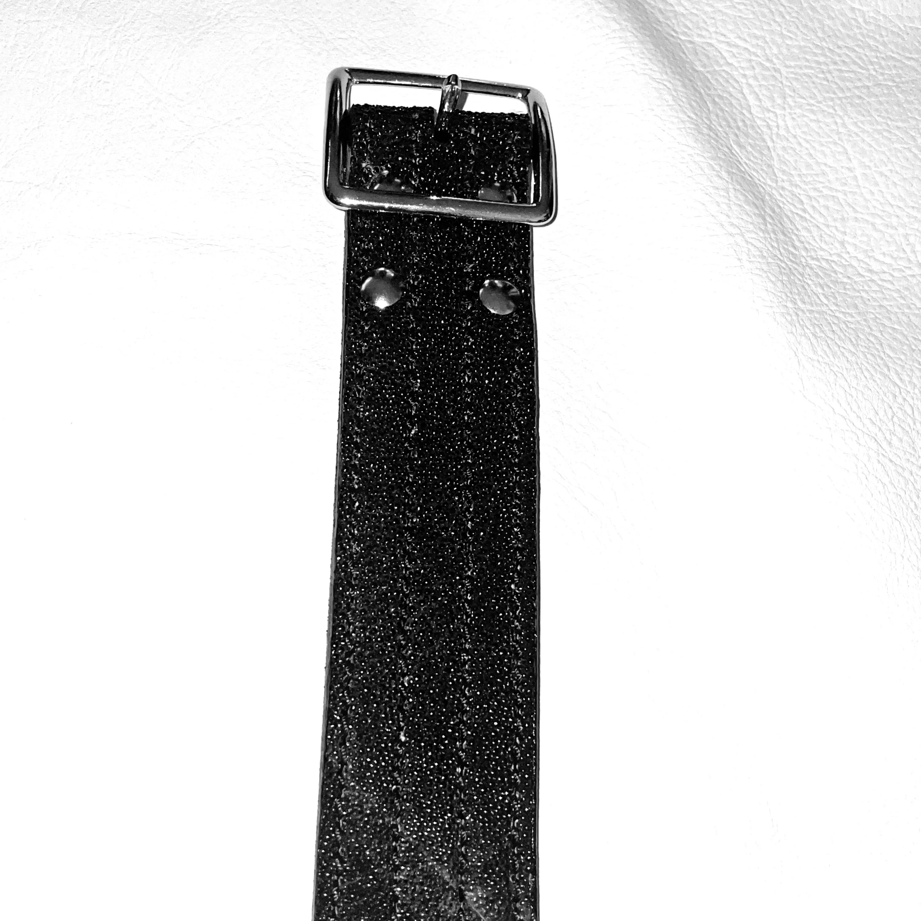 Black Sting ray Leather Belt