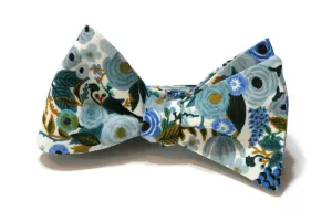 Blue Garden Party Petite Floral Bow Tie