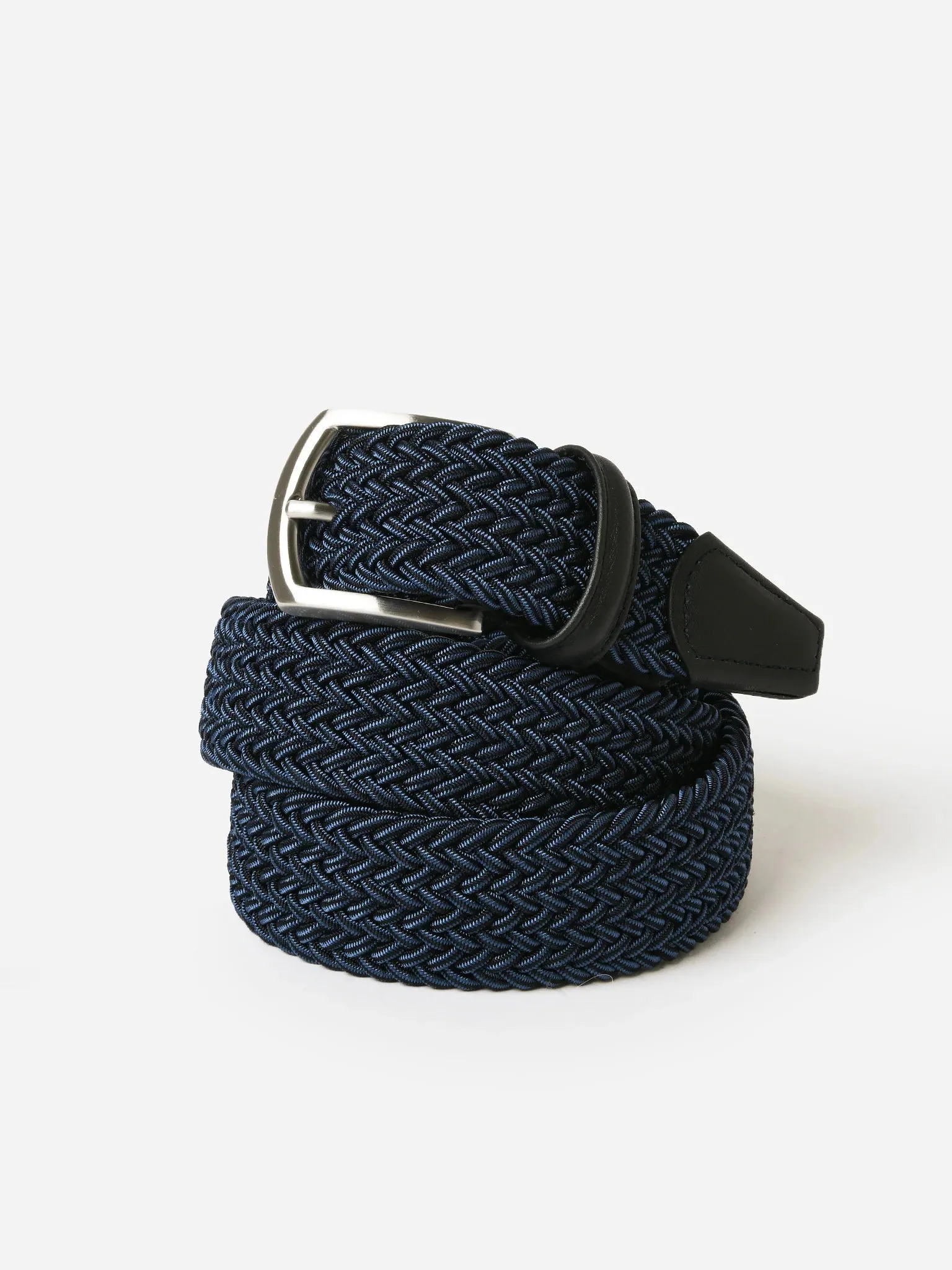 Blue Multicolour Woven Belt - Anderson's