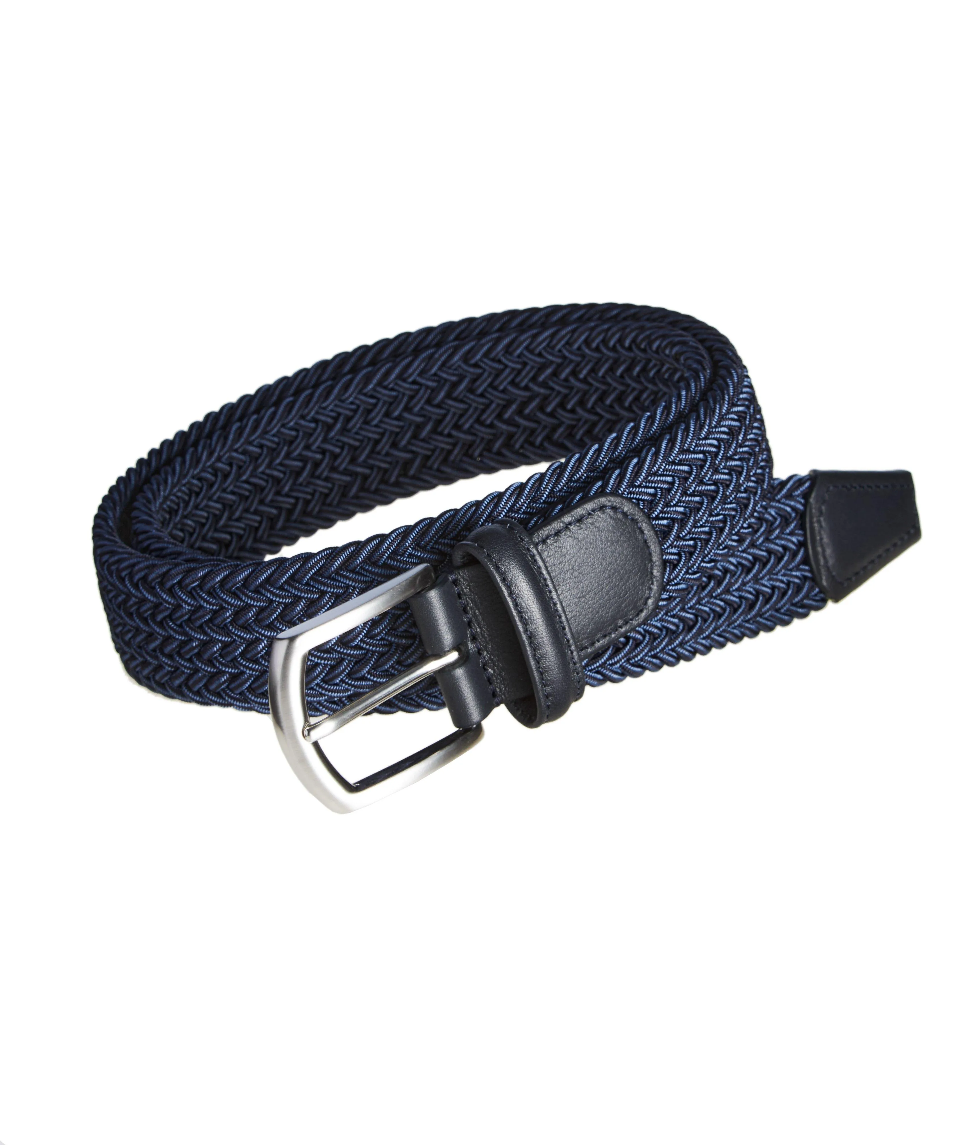 Blue Multicolour Woven Belt - Anderson's