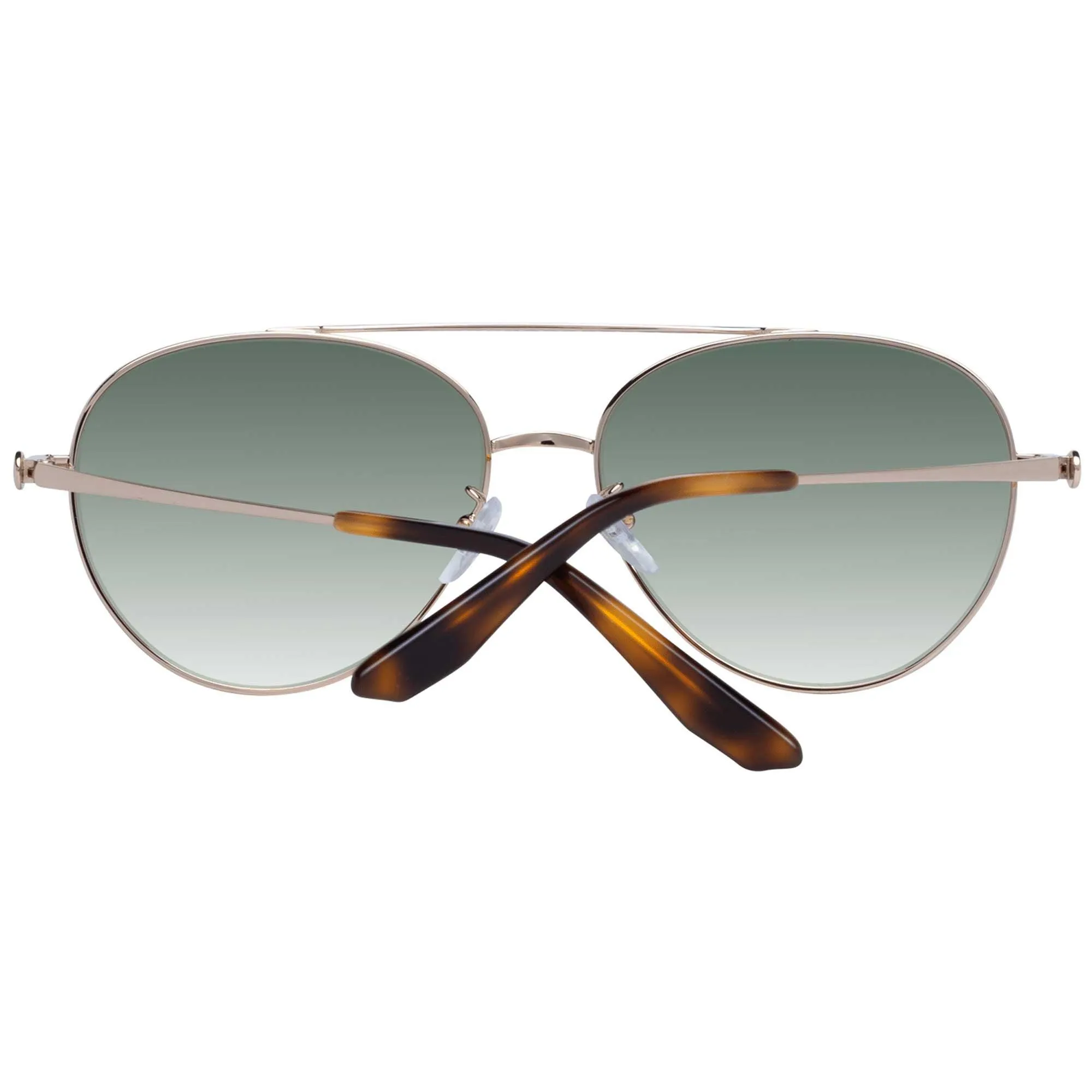 BMW Unisex Sunglasses - Green Gradient Lens Metal Full Rim Aviator Frame | BW0006 28P