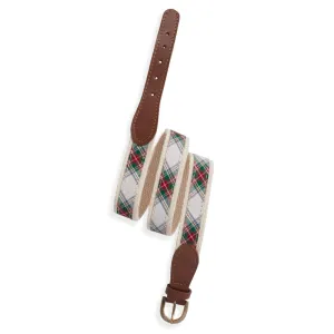 Boy's Printed Belt --Hampton Plaid