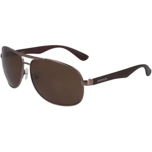 Calvin Klein Men's Sunglasses - Full Rim Pilot Metal Frame Brown Lens | CK19315S 200