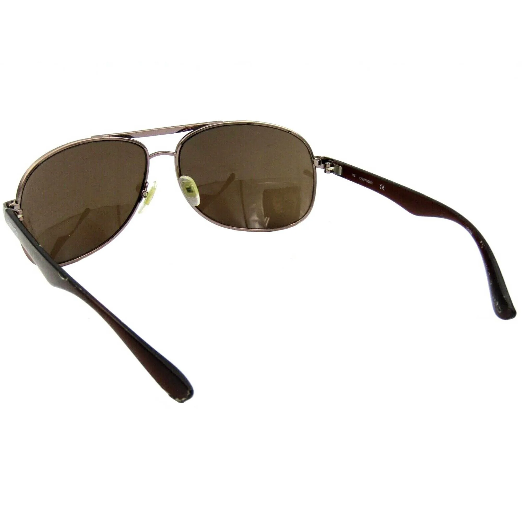 Calvin Klein Men's Sunglasses - Full Rim Pilot Metal Frame Brown Lens | CK19315S 200