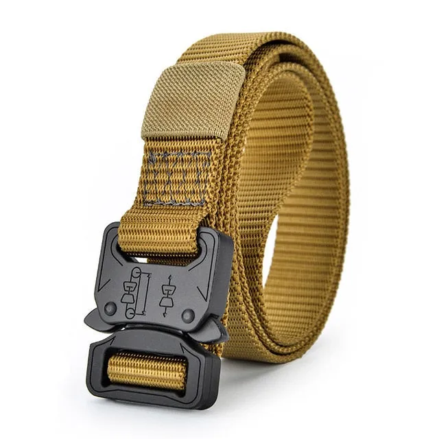 Canvas Military Tactical Sport Belt with Alloy Buckle