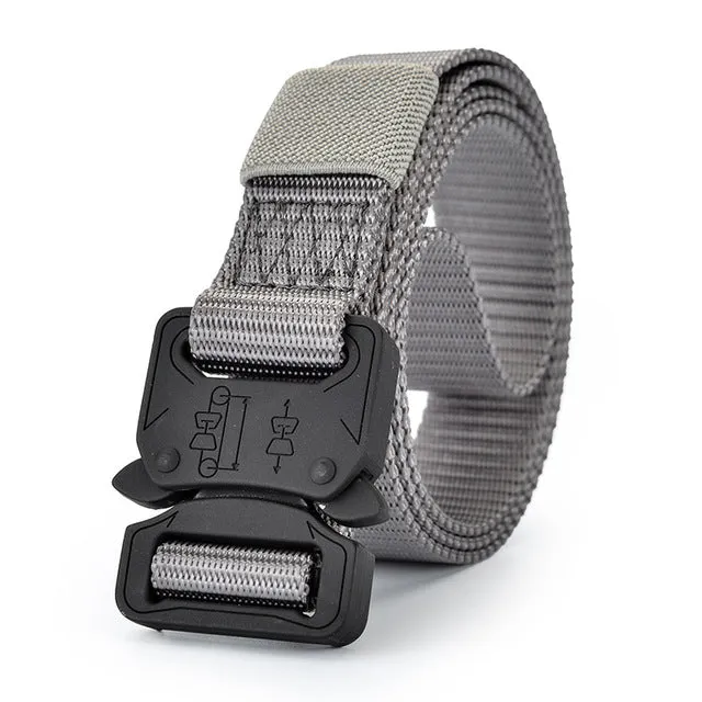 Canvas Military Tactical Sport Belt with Alloy Buckle