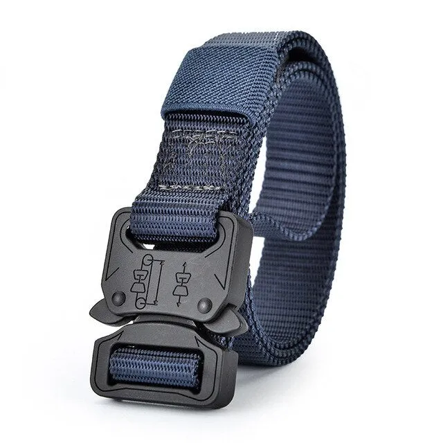 Canvas Military Tactical Sport Belt with Alloy Buckle