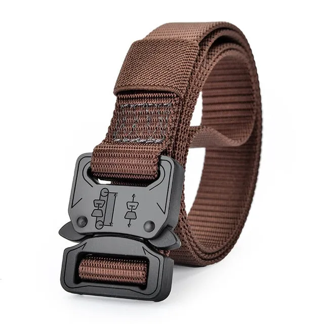 Canvas Military Tactical Sport Belt with Alloy Buckle