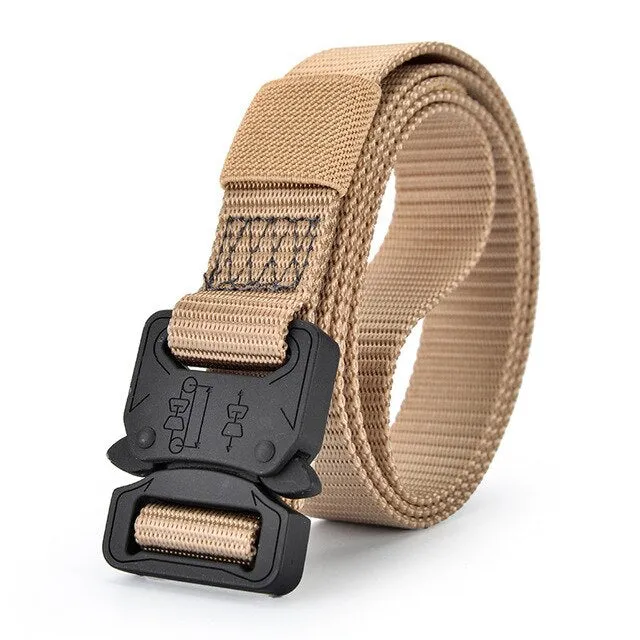 Canvas Military Tactical Sport Belt with Alloy Buckle