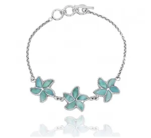 Caribbean Larimar Starfish Bracelet - Miami