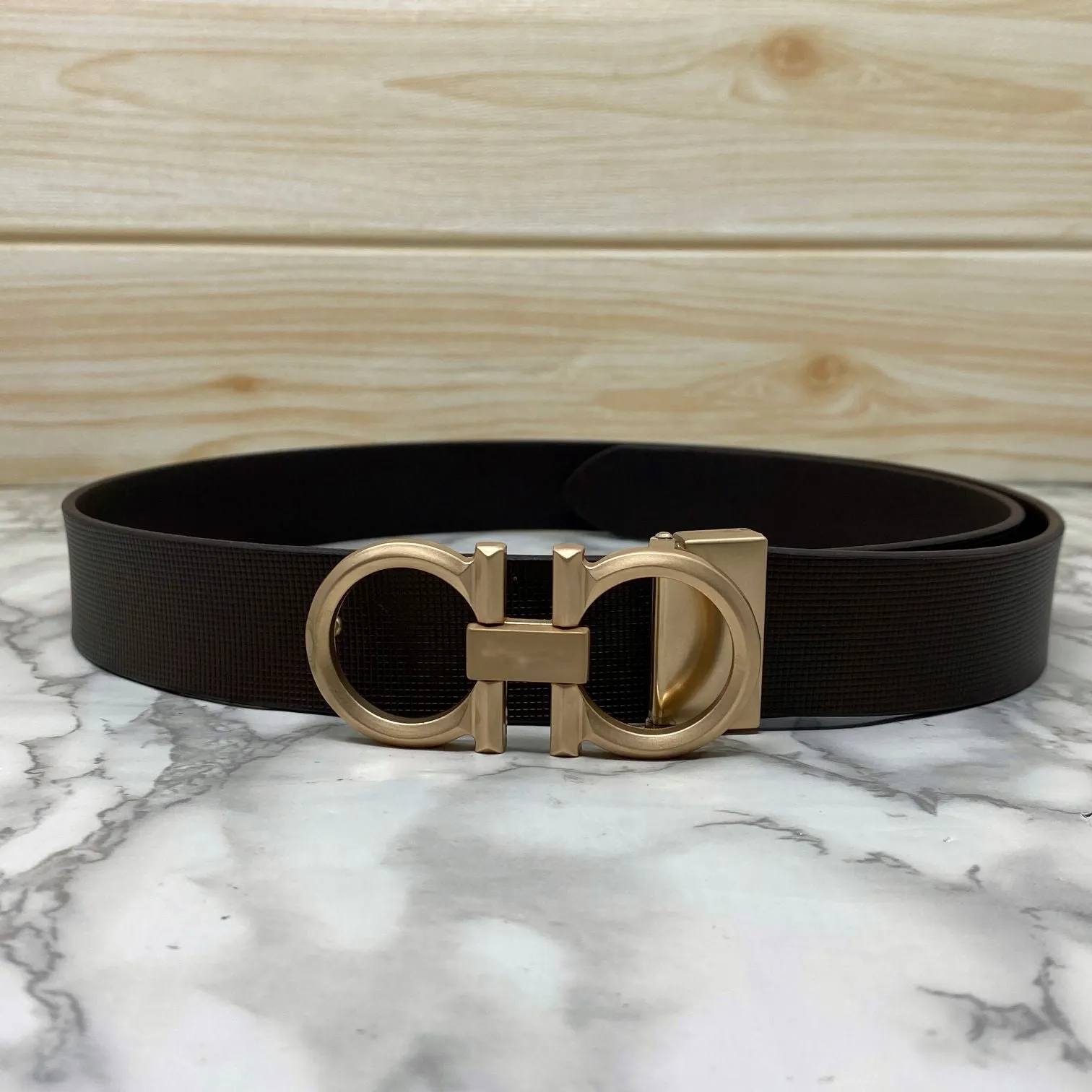 Classic 8 Pattern Formal Design Leather Strap Belt -JonasParamount