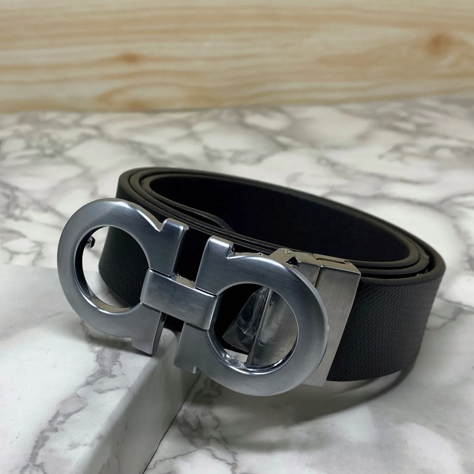 Classic 8 Pattern Formal Design Leather Strap Belt -JonasParamount