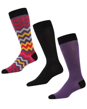 Colorvron Cotton Blend Crew Sock 3 Pack