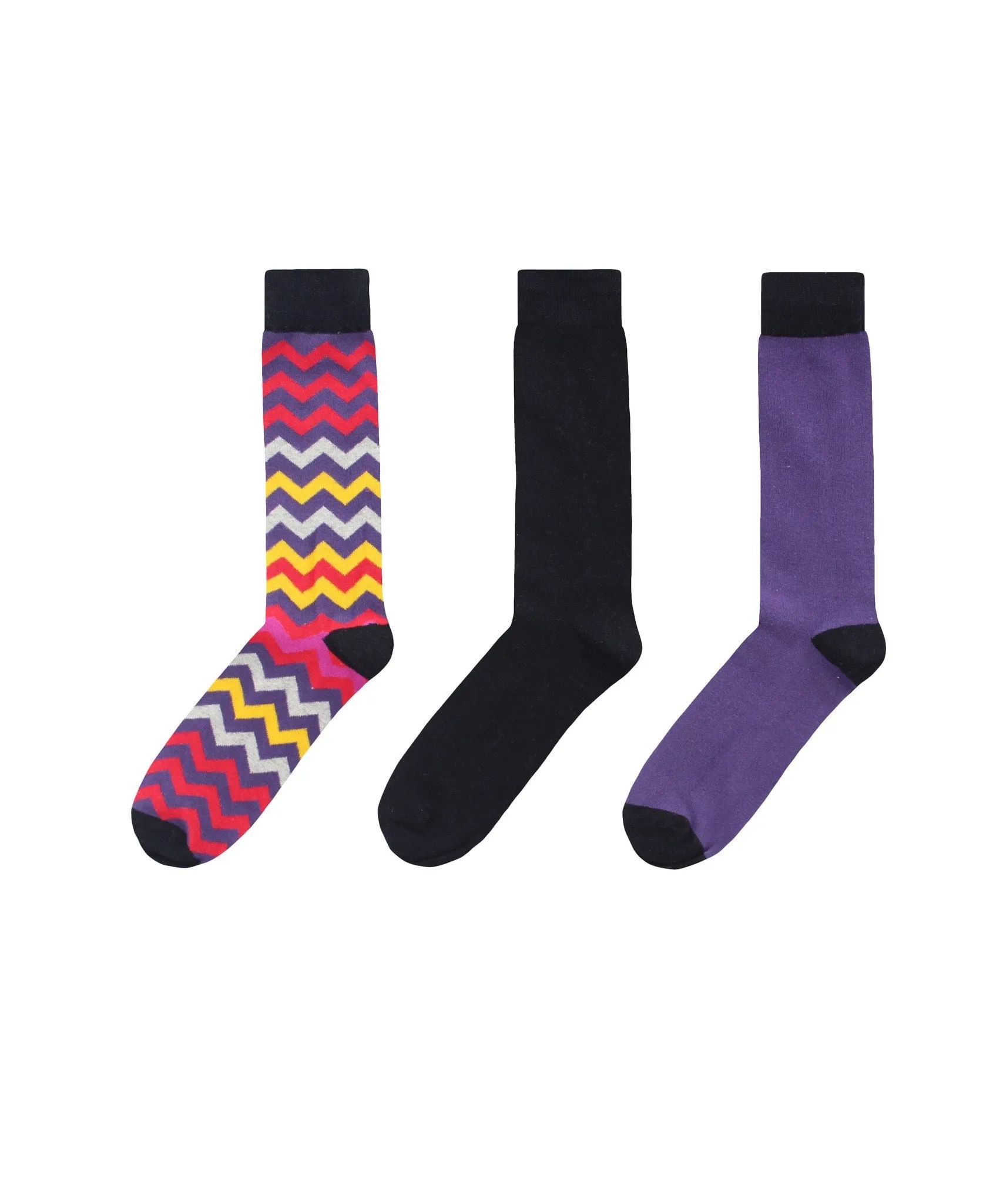 Colorvron Cotton Blend Crew Sock 3 Pack