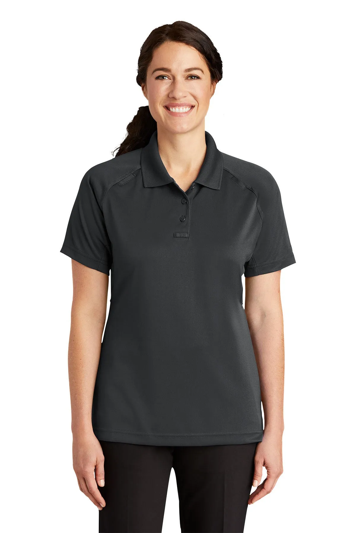 CornerStone Ladies Tactical Polo, Charcoal