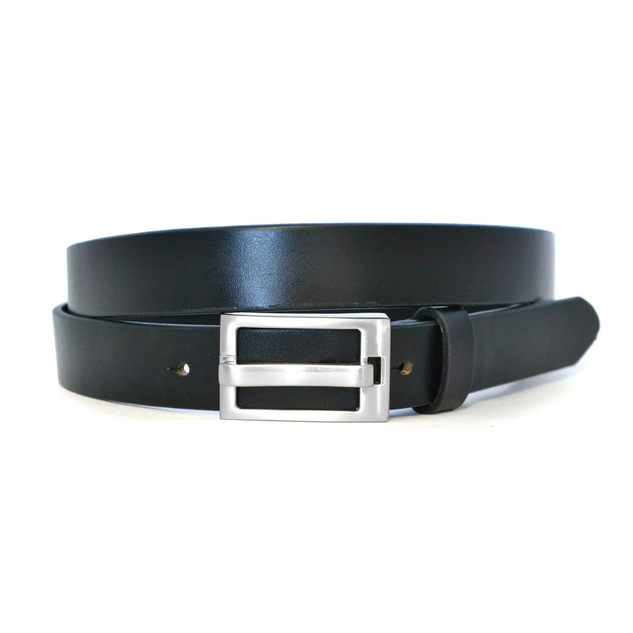 DARCY - Mens Black Leather Belt