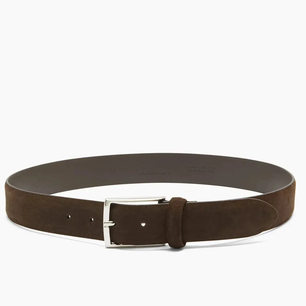 Dark Brown Suede Belt - Anderson's