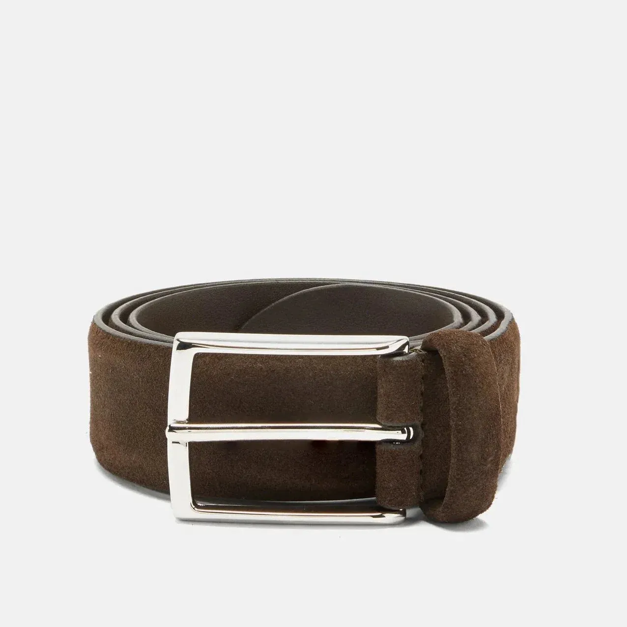 Dark Brown Suede Belt - Anderson's