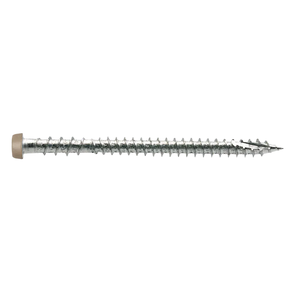 Deck-Drive DCU COMPOSITE Screw - #10 x 2-3/4 in. T20, Type 316, Tan (350-Qty) (Pack of 6)