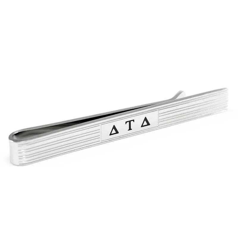 Delt Silver Tie Clip Bar